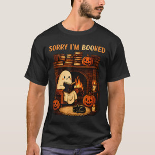 T-shirt Désolé je suis réservé Ghost Lading Book Lover Sch