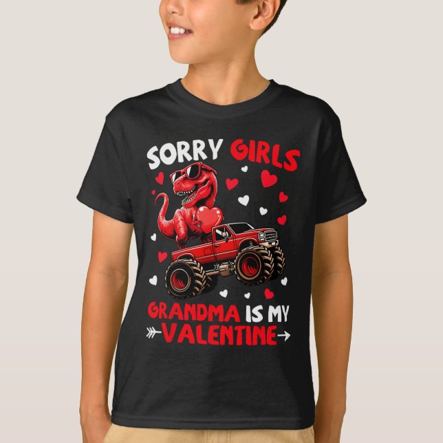 T-shirt Désolé les filles grand-mère est ma Saint-Valentin (Devant)