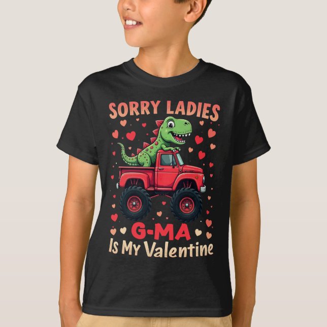 T-shirt Désolé Mesdames G-Ma Est Ma Saint-Valentin (Devant)