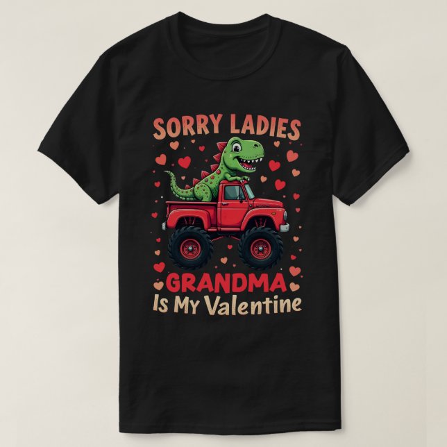 T-shirt Désolé Mesdames Grand-Mère Est Ma Saint-Valentin (Design devant)