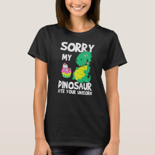 T-shirt Désolé Mon Dinosaur A Mis Votre Citation De Dinosa