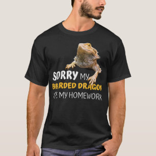 T-shirt Désolé Mon Dragon Arboré A Mangé Mon Ménage Enseig