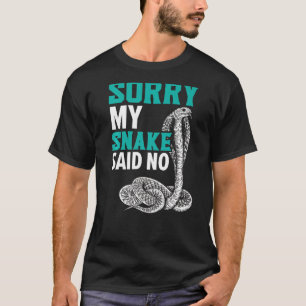 T-shirt Désolé Mon Serpent A Dit Non Serpent Venom Reptile