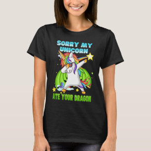T-shirt Désolé Mon Unicorn A Mangé Ton Dagon