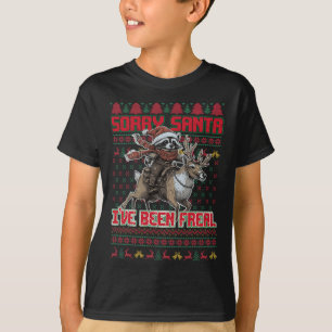 T-shirt Désolé Père Noël J'ai été Feral Christmas Holiday