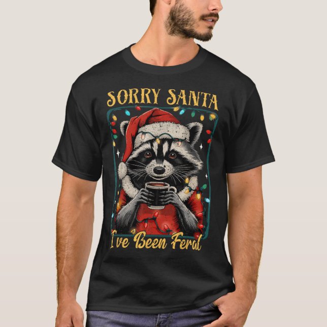 T-shirt Désolé Père Noël J'ai été férié Noël Recc (Devant)