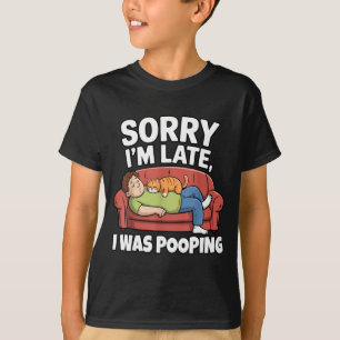 T-shirt Désolé pour le retard j'étais Ong drôle à dire 