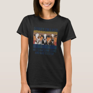 T-shirt Désolé pour le retard mais j'ai vu des vaches et j