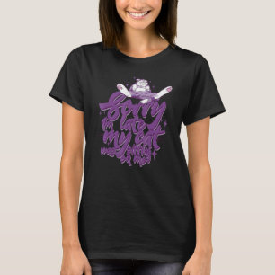 T-shirt Désolé pour le retard Mon chat était assis sur moi