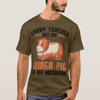 T-shirt Désolé professeur mais mon cobaye a mangé des anim
