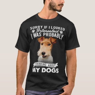 T-shirt Désolé Si J'Avais L'Air Intéressé De Penser Au Fil
