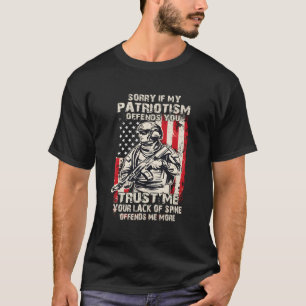 T-shirt Désolé Si Mon Patriotisme Vous Offense Vétérinaire