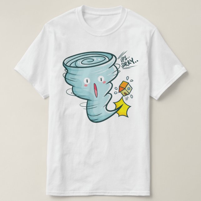 T-shirt Désolé Tornado (Design devant)