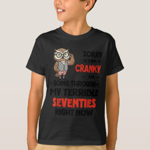 T-shirt Désolée chouette je suis grognon je traverse mes t