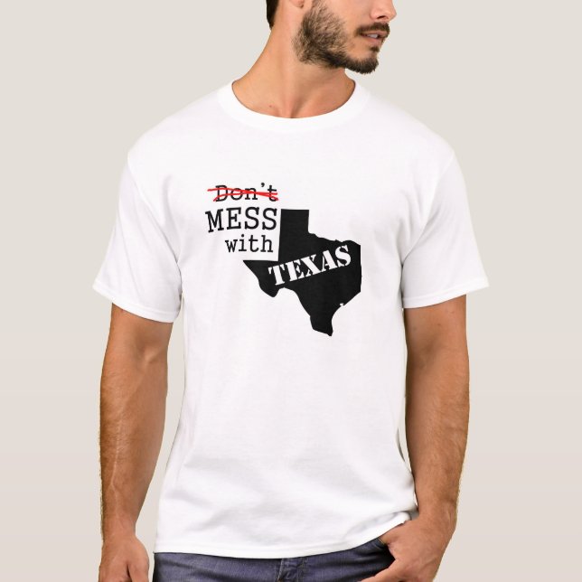 T-shirt Désordre avec le Texas (Devant)
