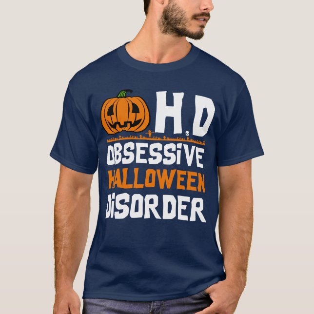 T-shirt Désordre obsédant de Halloween (Devant)