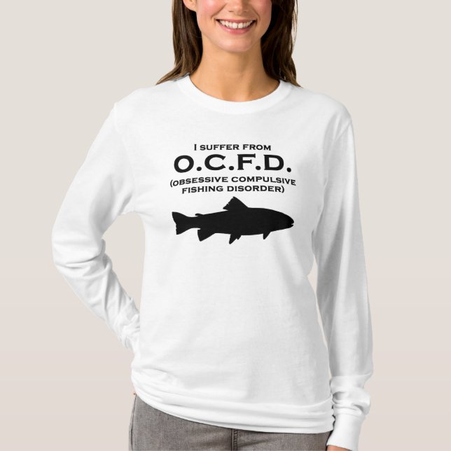 T-shirt Désordre obsessionnel de pêche (Devant)
