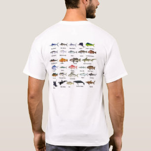 T-shirt d'espèces de poissons de mer