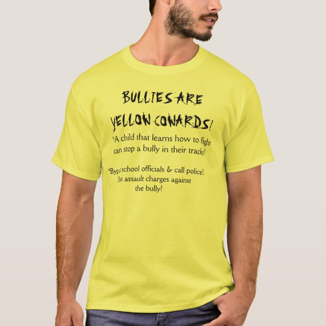 T-SHIRT DESPOTE LÂCHE JAUNE (Devant)