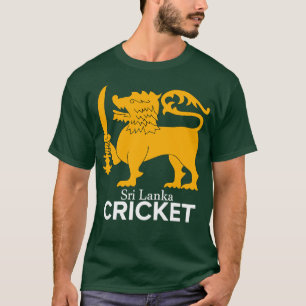 T-shirt Dessein Du Ventilateur De Cricket Sri Lankais