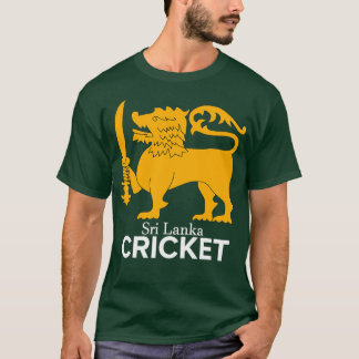 T-shirt Dessein Du Ventilateur De Cricket Sri Lankais
