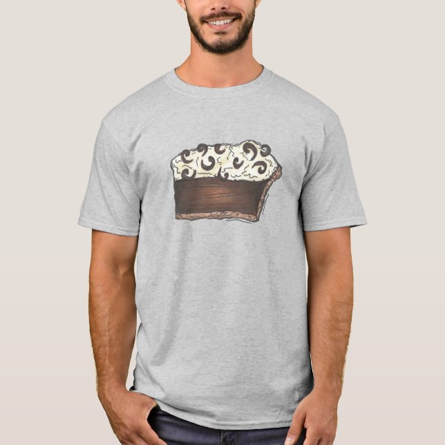 T-shirt dessert à la crème de chocolat Mousse (Devant)