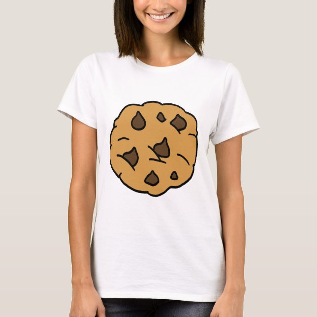 T-shirt Dessert ÉNORME de gâteau aux pépites de chocolat (Devant)