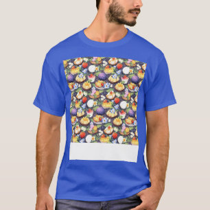 T-shirt Dessert Pâtisserie Motif sans Seamless Kawaii Cute
