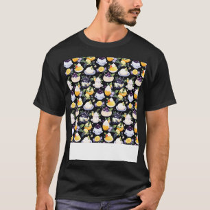 T-shirt Dessert Pâtisserie Motif sans Seamless Kawaii Cute