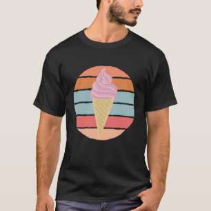 T-shirt Desserts d'été vintages à la crème glacée Cone She