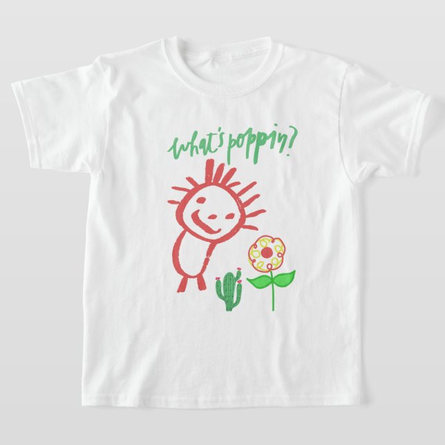 T-shirt dessin à la main bébé  (Poser)