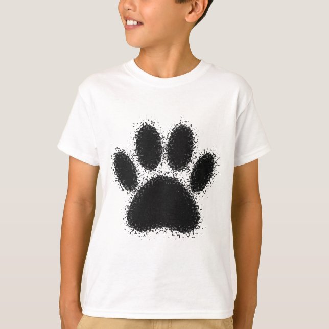 T-shirt Dessin à mâchoire de chien (Devant)