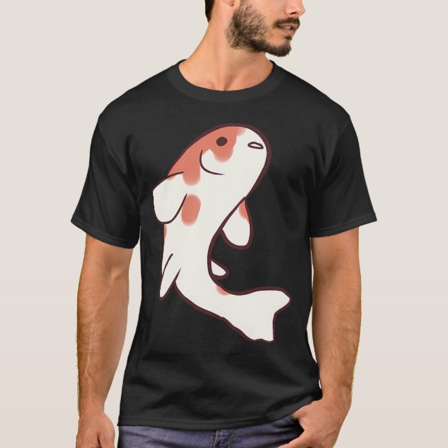 T-shirt Dessin amusant de carpe koï (Devant)