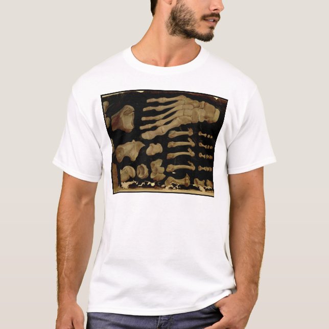 T-shirt Dessin anatomique des os du pied (Devant)