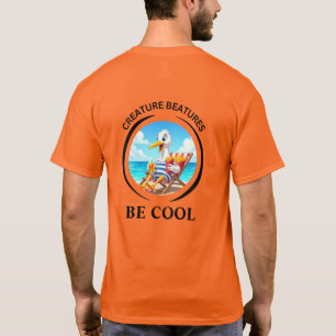 T-shirt Dessin animé audacieux de mouette effrontée déguis