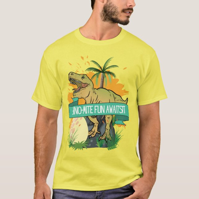 T-SHIRT DESSIN ANIMÉ CITATION DINOSAURE (Devant)