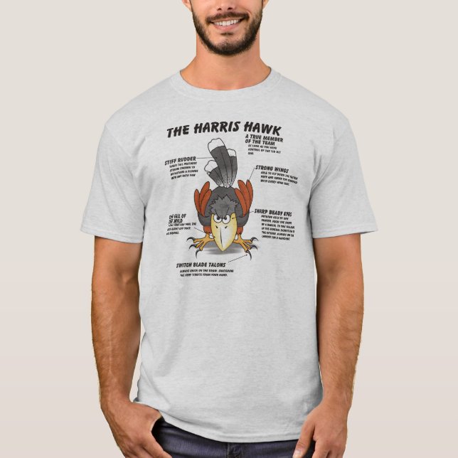 T-shirt Dessin animé de Buse de Harris (Devant)