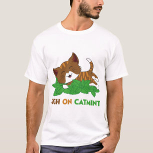 T-shirt Dessin animé de chat drôle enivré par la népéta ca