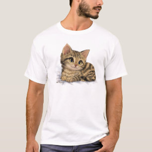 T-shirt Dessin animé de chaton tabby mignon