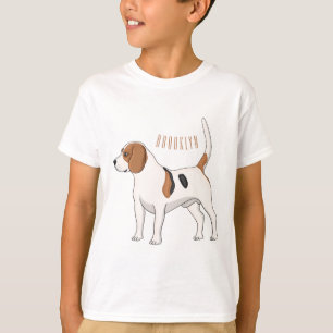 T-shirt dessin animé de chien beagle