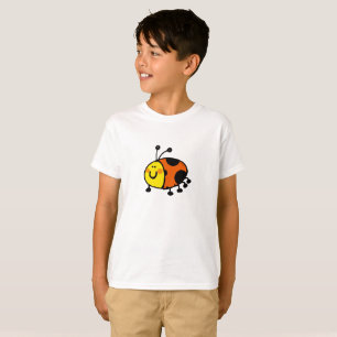 T-shirt Dessin Animé de Coccinelle Mignonne pour Enfants e
