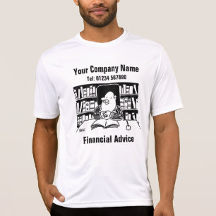 T-shirt Dessin animé de conseils financiers à personnalise