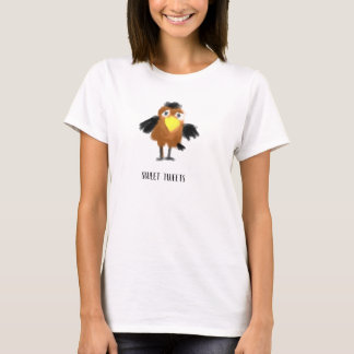 T-shirt Dessin animé de corbeau mignon drôle