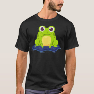 T-shirt Dessin animé de grenouille mignonne