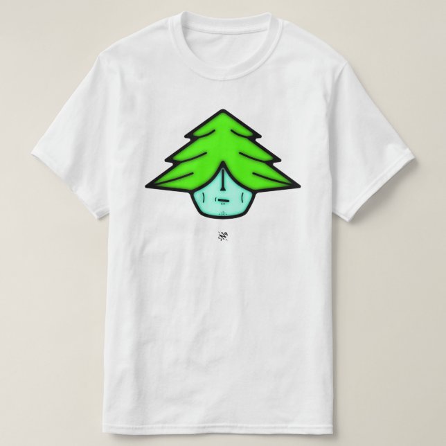 T-shirt Dessin animé de guerrier de l'arbre Créature de la (Design devant)