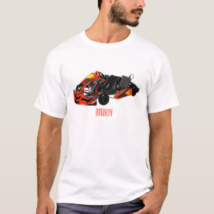 T-shirt dessin animé de Kart racing