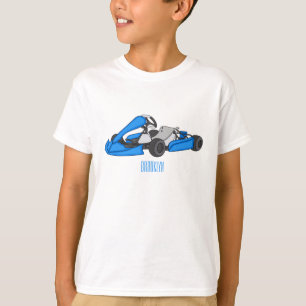 T-shirt dessin animé de Kart racing