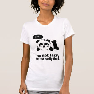 T-shirt Dessin animé de Panda mignon endormi