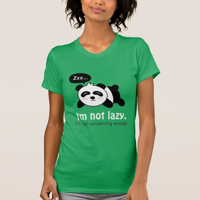 T-shirt Dessin animé de panda mignon endormi (Devant)