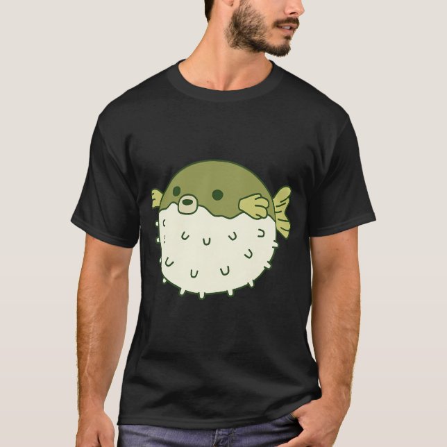 T-shirt Dessin animé de poisson-globe (Devant)